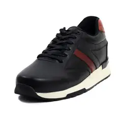 VIAR - Tenis Cuero Hombre Boris NegroRojo