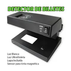 GENERICO - Maquina Probador Detector Billetes Falsos Luz UV Lupa