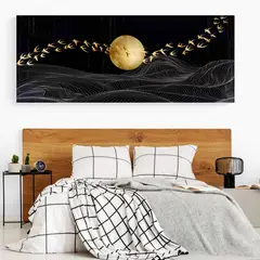 TAYRONA STORE - Cuadro En Lienzo Para Habitaciones Atardecer Minimalista 012 175x70cm