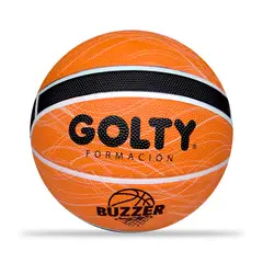GOLTY - Balón Baloncesto Formación Buzzer No.5-Naranja/Negro