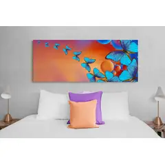 TAYRONA STORE - Cuadro En Lienzo Para Habitaciones Mariposas 221 100x40cm