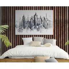 TAYRONA STORE - Cuadro Lienzo Para Habitaciones Pintura Ciudad 095 150x100cm