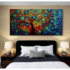 TAYRONA STORE - Cuadro Lienzo Habitaciones Arbol De La Vida 063 120x60cm