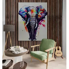 TAYRONA STORE - Cuadro En Lienzo Para Habitaciones Elefantes 176 30x40cm