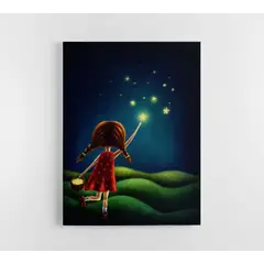 TAYRONA STORE - Cuadro En Lienzo Para Habitaciones Niña Fantasia 01 30x40cm