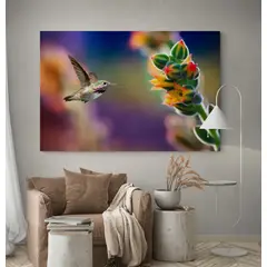 TAYRONA STORE - Cuadro En Lienzo Para Habitaciones Colibri 025 50x35cm