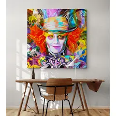 TAYRONA STORE - Cuadro En Lienzo Para Habitaciones El Sombrerero 70x70cm