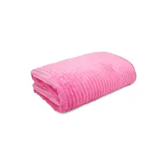 INCO - Colcha tipo española Queen Polialgodón Rosado CERQ