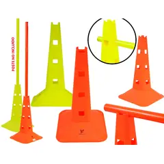 GENERICO - Cono Señalización Con Huecos 40 cm Entrenamiento Deportivo