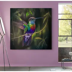TAYRONA STORE - Cuadro En Lienzo Para Habitaciones Colibri 107 50x50cm