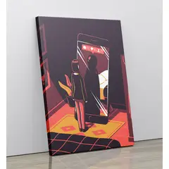 TAYRONA STORE - Cuadro En Lienzo Para Habitaciones Red Social 01 60x80cm