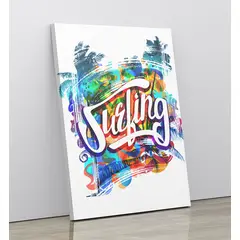TAYRONA STORE - Cuadro En Lienzo Para Habitaciones Surf 10 120x160cm.