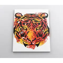 TAYRONA STORE - Cuadro En Lienzo Para Habitaciones Tigre Colores 44 30x40cm
