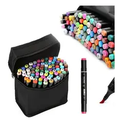 GENERICO - Marcadores a Base de Alcohol Doble Punta X80