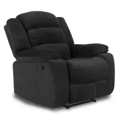 ELITE LIVING - SILLA RECLINABLE DHAKA 1 PUESTO ESTATICA NEGRO MICROF