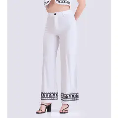 DEREK - Pantalon Para Mujer Con Bordado
