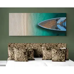 TAYRONA STORE - Cuadro En Lienzo Para Habitaciones Playa 136 100x40cm