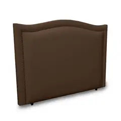 MAGIC CLASS - CABECERO CURVO CON ESTOPEROL AL CENTRO120X130 ECOCUERO CAFÉ