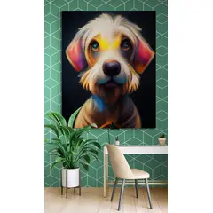 TAYRONA STORE - Cuadro En Lienzo Para Habitaciones Perro 135 60x75cm