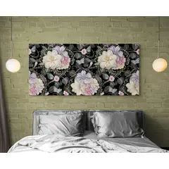 TAYRONA STORE - Cuadro En Lienzo Para Habitaciones Flores 507 90x40cm