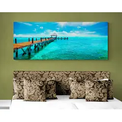 TAYRONA STORE - Cuadro En Lienzo Para Habitaciones Playa 120 125x50cm