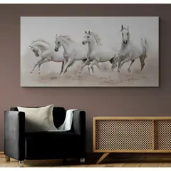 TAYRONA STORE - Cuadro En Lienzo Para Habitaciones Caballos 165 120x60cm