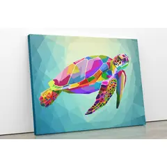 TAYRONA STORE - Cuadro En Lienzo Para Habitaciones Tortuga 16 75x60cm