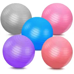 GENERICO - Balón Pilates Yoga Pelota Abdominales Gym 56 Cm