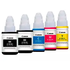 CANON - Tinta GI190 para impresoras G1100 G2100 G3100 G3110 G4100 KITX5