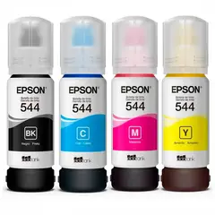 EPSON - Tintas 544 para impresora L1110 L3110 L3150 L5190 Kit x 4