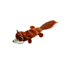 SOLEPET - PELUCHE PARA MASCOTAS CON SONIDO Y RELLENO PLASTICO-ZORRO