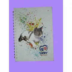 GENERICO - CUADERNO ARGOLLADO LOCKY HUELLITAS DE AMOR REF 1 80 HOJAS