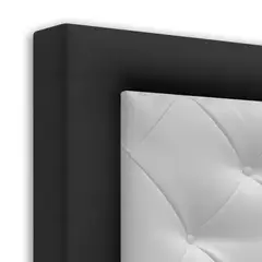 MAGIC CLASS - CABECERO LANDING DE PISO140X120 MICROFIBRA NEGRO