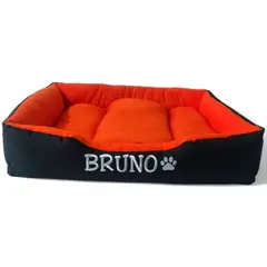 GENERICO - Cama Para Perros y Gatos Personalizada 55 x 55 cm Naranja