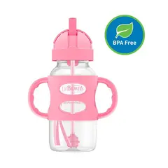 DR BROWNS - Tetero Pitillo Dr. Browns 9 Onz Boca Ancha Con Azas