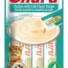 GENERICO - Snack Para Gato Cremoso Inaba Churu Pollo y cangrejo 4 unidades
