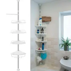 GENERICO - Organizador Multifuncional Ducha Y Baño Esquinero 4 Niveles