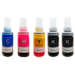 GENERICO - Tinta Genérica 664 para recarga de impresora L210 L355 L475 L555 x5