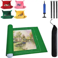 GENERICO - Tapete Enrollable Para Rompecabezas 1500 Piezas + Bandejas