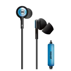 MAXELL - AUDIFO IN-TIPS IN EAR STEREO BUDS W/MIC BLU