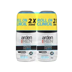 ARDEN FOR MEN - Promoción Desodorante Clinical Power Protech Roll On 50ml x2
