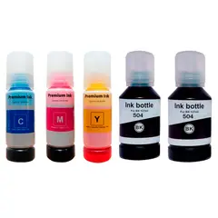 GENERICO - Tintas 504 genericas para impresoras L4150 L4160 L6161 L6171 Kit X 5