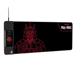 MAXELL - Pad Gamer Antideslizante Led Rgb Qi 80cm X 30cm - Color Negro