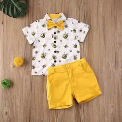 LUSOLSI - Prendas niños ropa conjuntos corbatin de vestir bebes elegantes