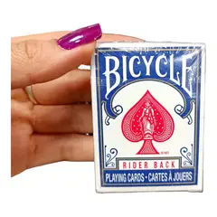 BICYCLE - Baraja Mini Azul Poker Deck Rider Back Naipes Mini X1