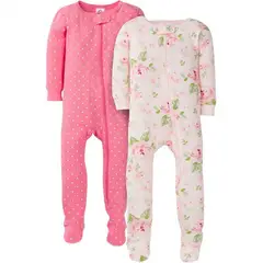 GERBER - Pijama Snug Fit Girls Rose - pack x2