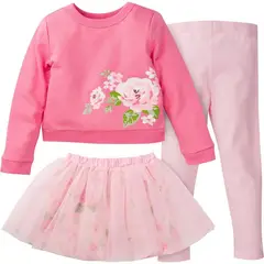 GERBER - Conjunto con tutúy leggings con rosas