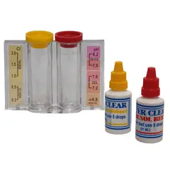 ZHOPI CO - Kit Analizador Medidor Comparador De Cloro Y Ph Con Goteros