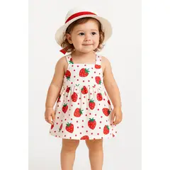 LUSOLSI - Sombrero y Vestido Prendas niñas ropa conjuntos de vestir bebes