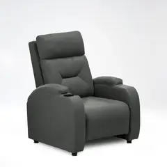 ELITE LIVING - SILLA RECLINABLE LOGAN PLOMO MICROF
